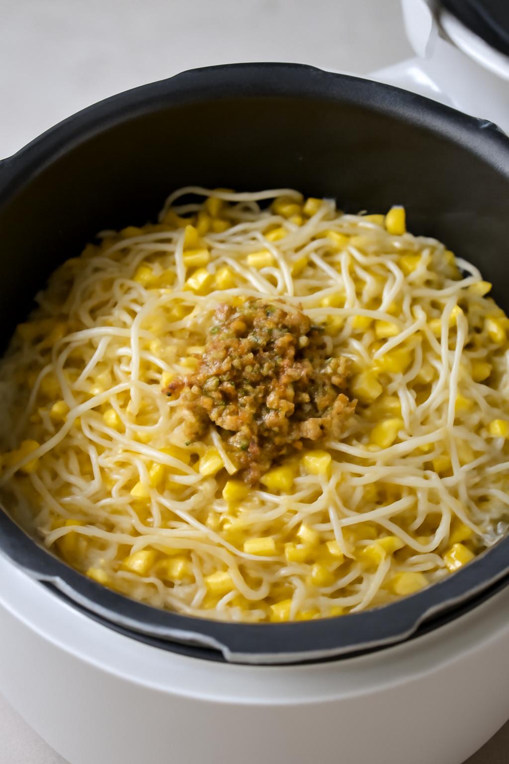 압력솥 콩나물밥 물양