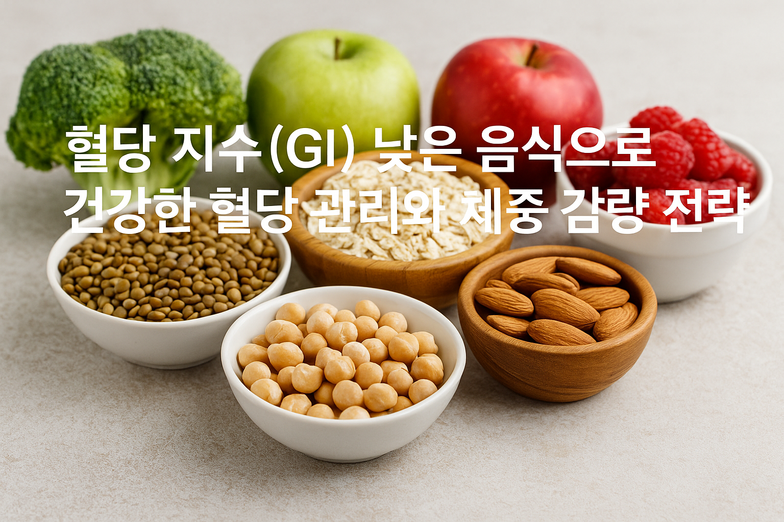혈당 관리 및 체중 감량을 위한 저혈당지수(GI) 식품 활용 실전 가이드 관련 사진