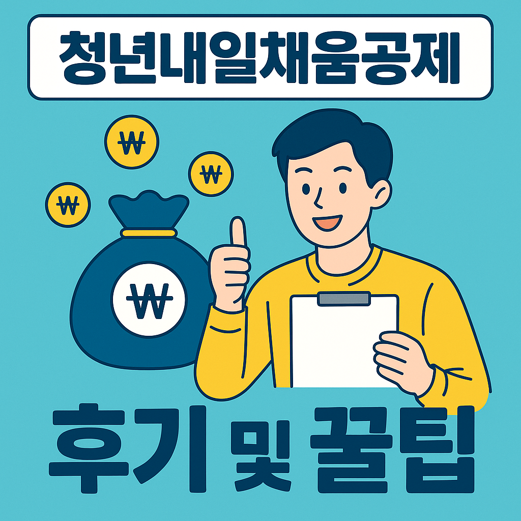 청년내일채움공제 신청 후기와 지원금 수령 방법 안내 인포그래픽