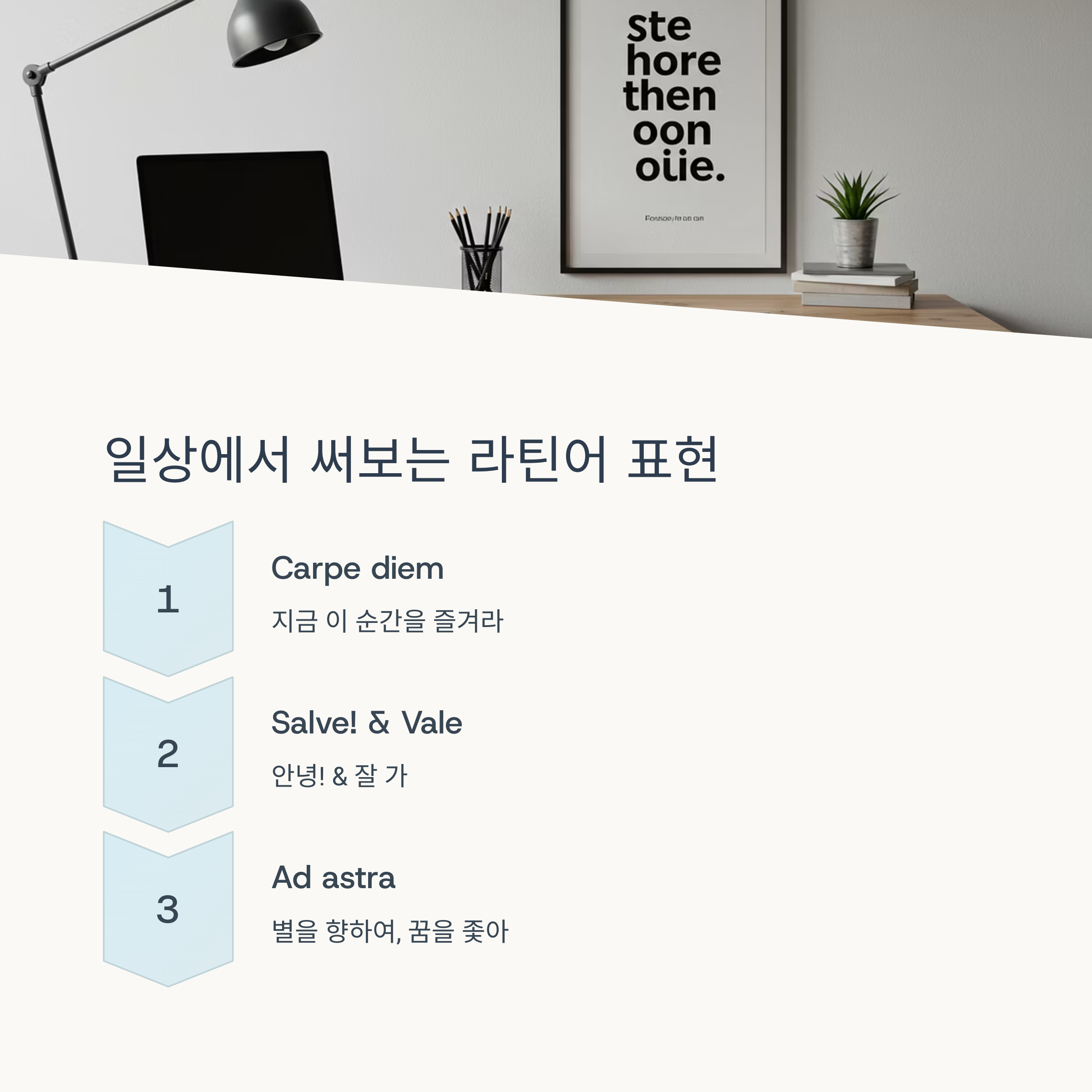일상에 활용 가능한 라틴어 표현