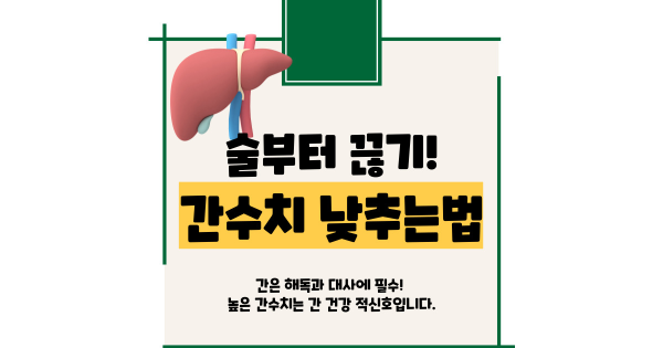 간수치 낮추는법
