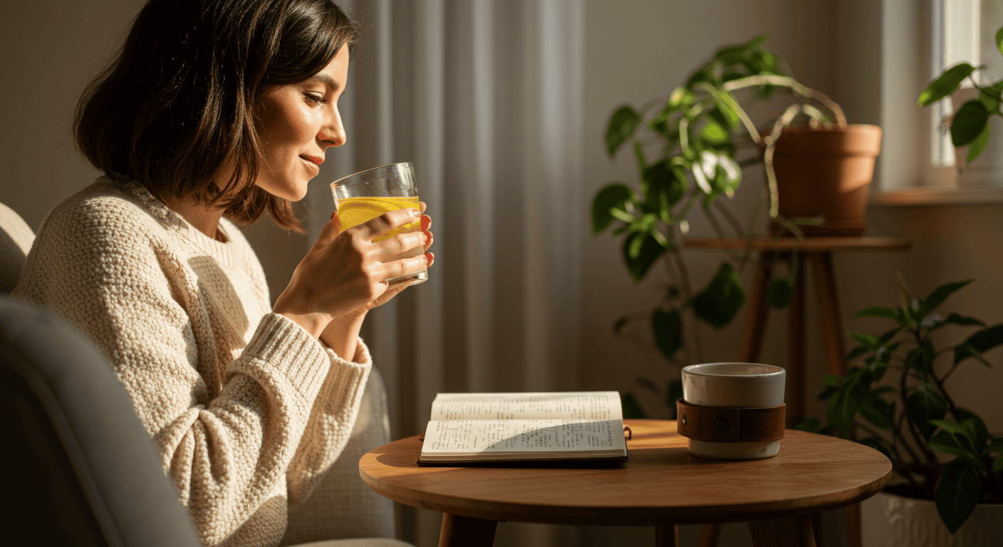 차마시는 사람의 모습