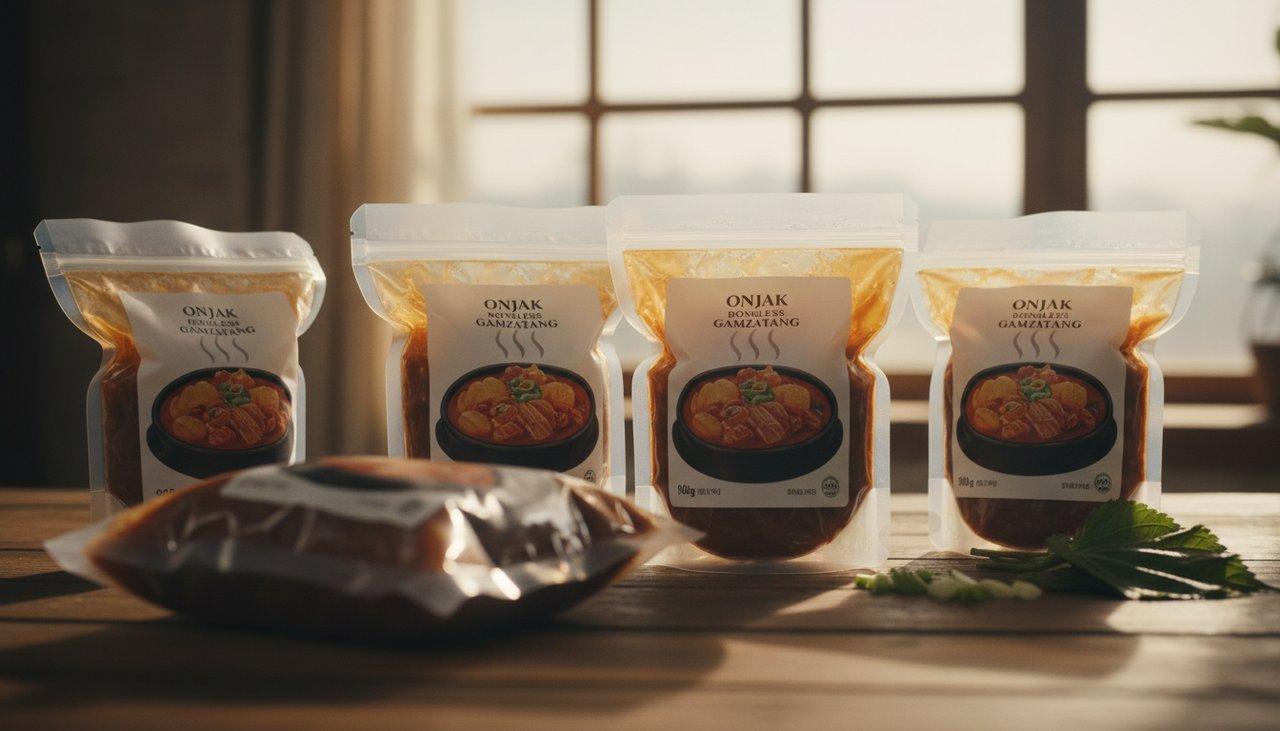 온작 뼈없는 감자탕, 900g, 4개 상세 보기