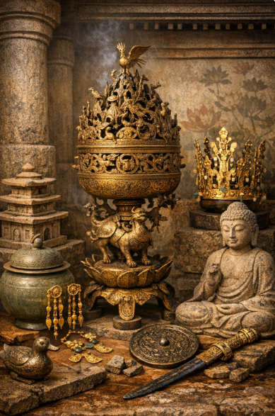 백제시대 유물들