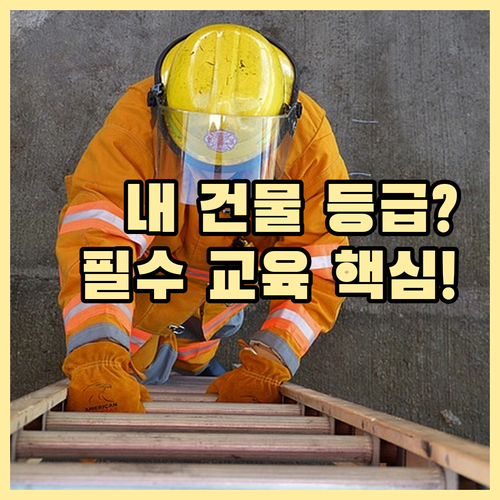 건물 규모에 따른 소방안전관리자 등급..