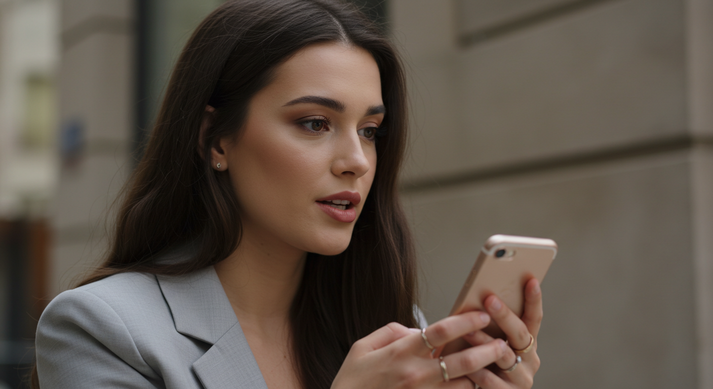 챗봇과 음성으로 대화하는 사람