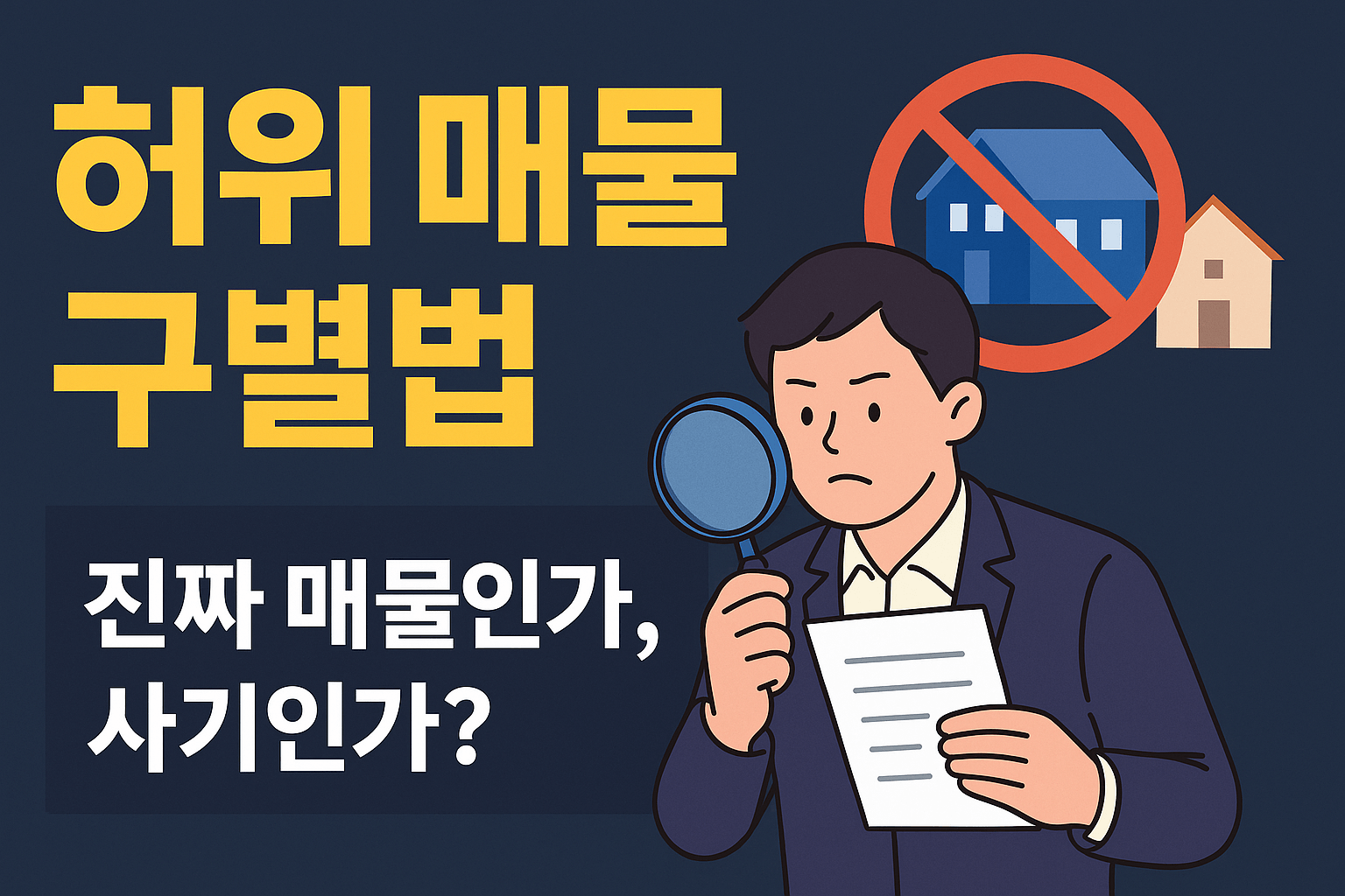 허위 매물 구별법