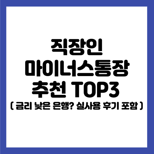 직장인 마이너스통장