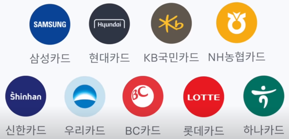 국내 대표 9개 카드사