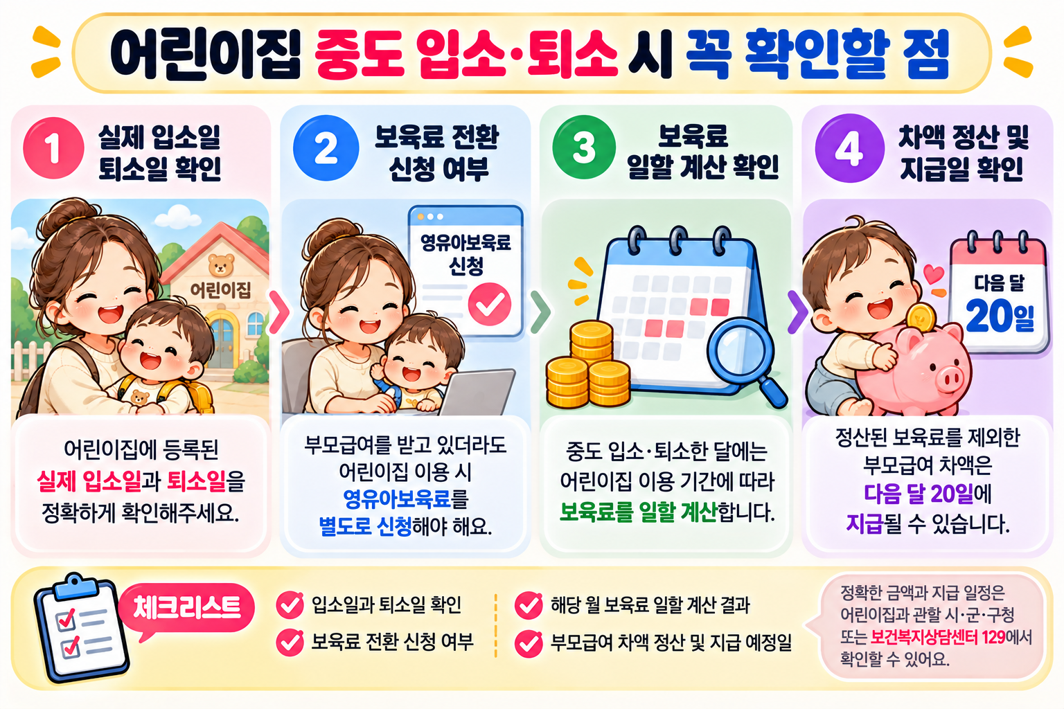 부모급여어린이집차액