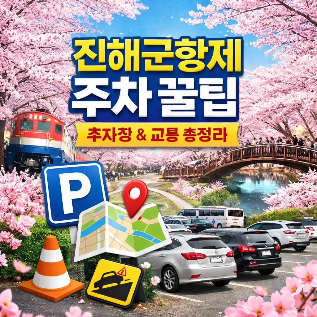 진해군항제 주차 꿀팁 7가지 주차장 위치와 교통 통제 총정리