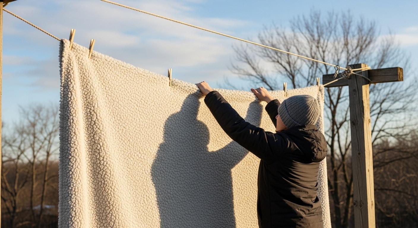 겨울 이불 건조