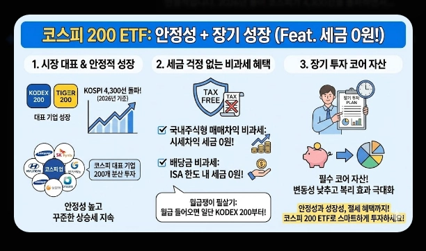 ISA 계좌 코스피 ETF 투자 [2026년 혜택] 추천 종목 및 배당금 500만원 절세 전략
