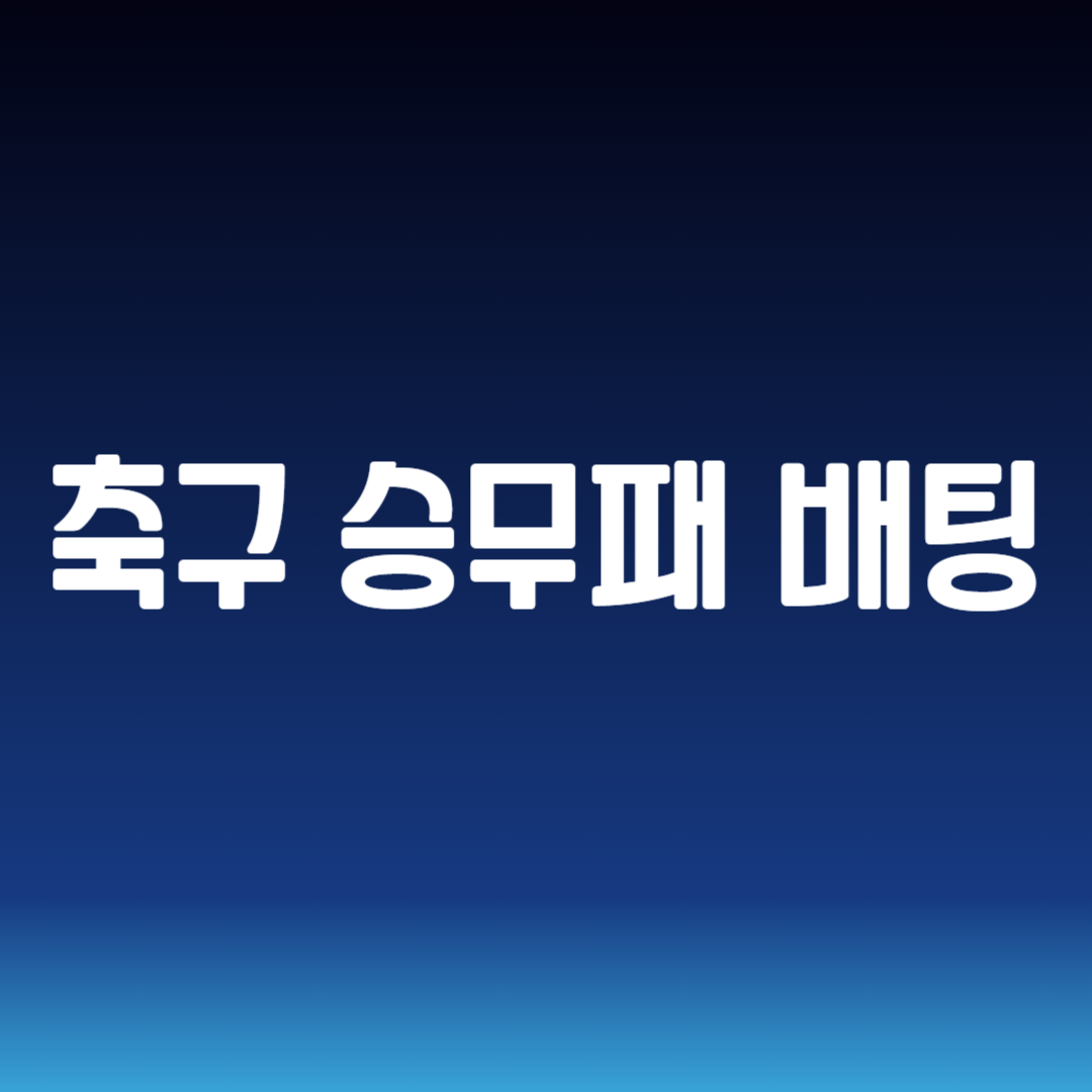 축구 승무패 배팅