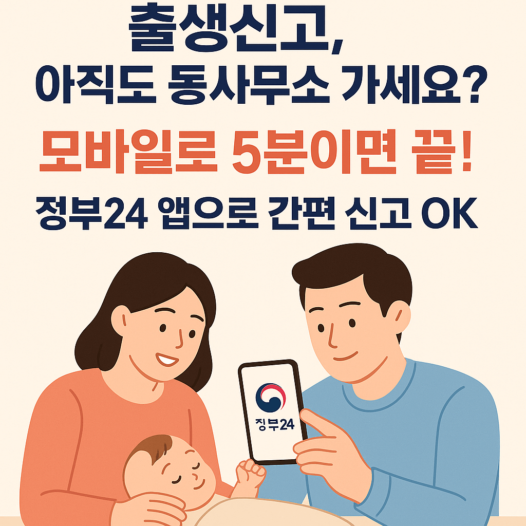 모바일로 출생신고