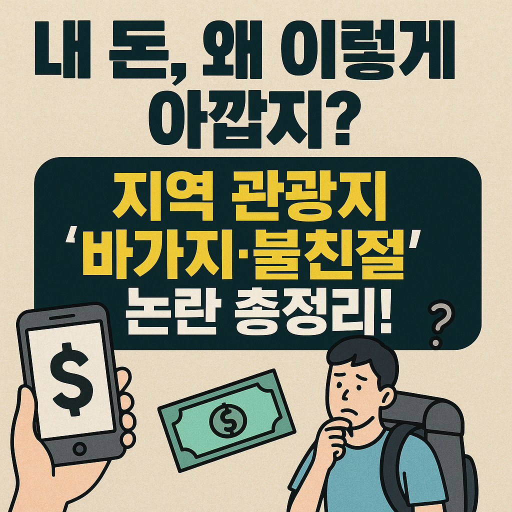 💸 내 돈, 왜 이렇게 아깝지? 지역 관광지 '바가지·불친절' 논란 총정리!