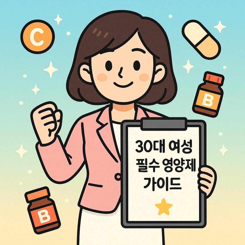 30대 여성 필수 영양제: 증상별 8가지 추천