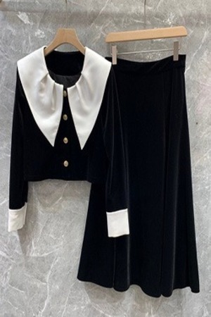 수입N/ 빅카라 벨벳셋업