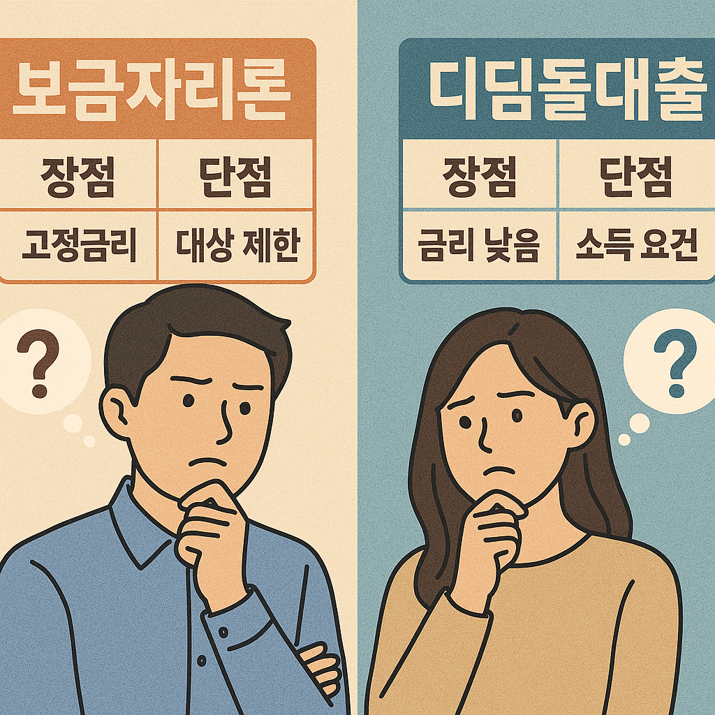 보금자리론 vs 디딤돌대출, 어떤 선택이 더 유리할까? 완벽분석!! 관련 4