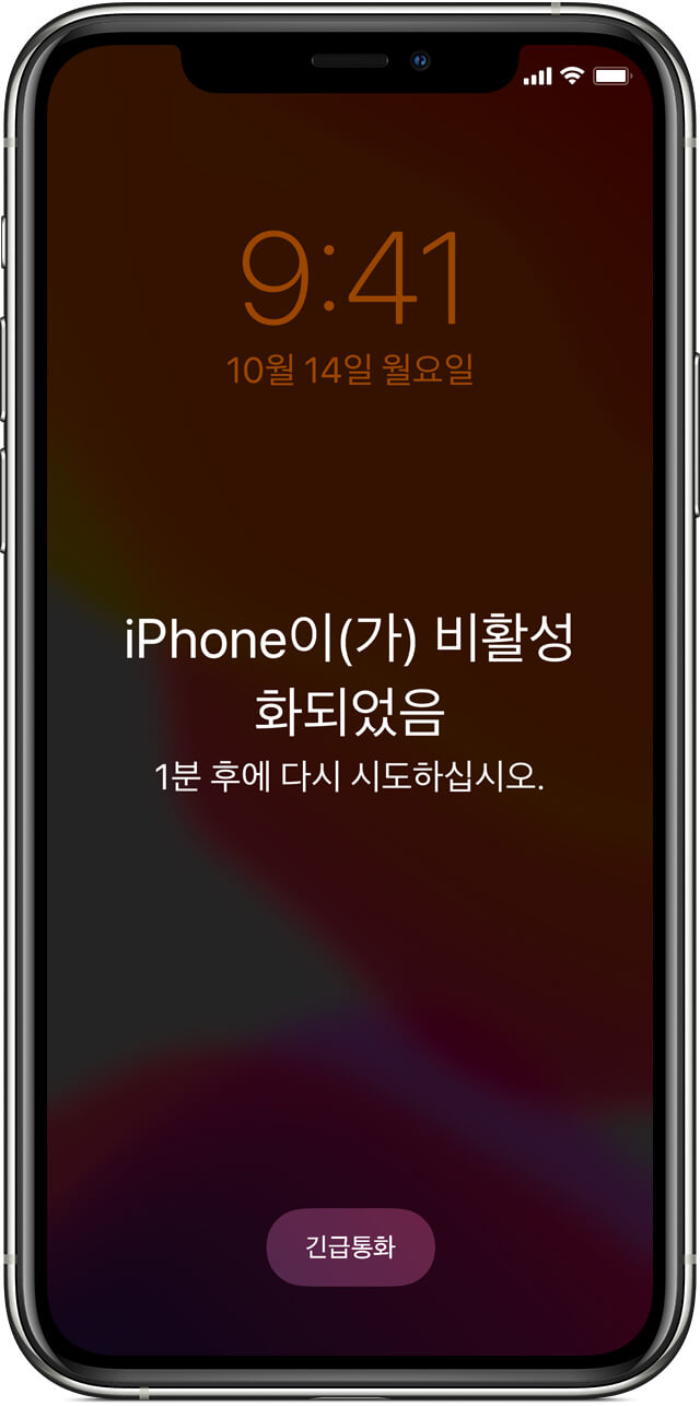 아이폰(iPhone) 암호를 잊어버린 경우, 암호찾기(비번분실)