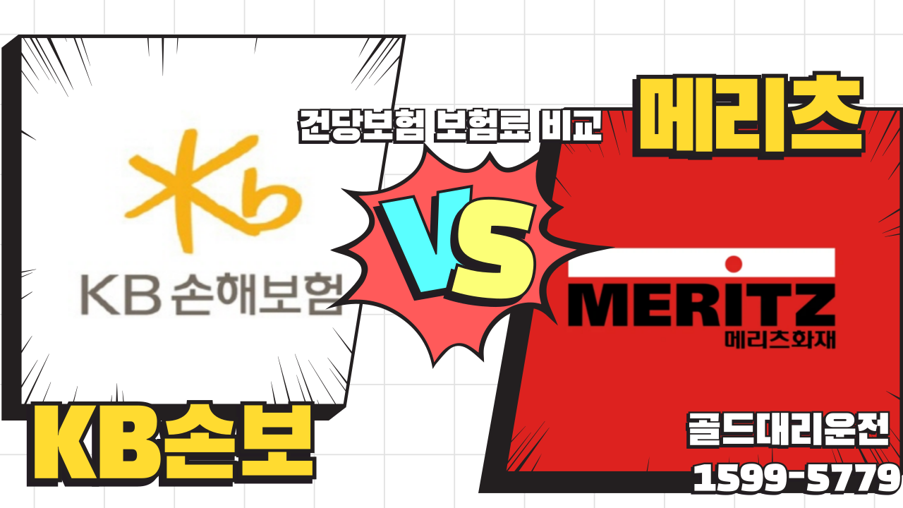 골드대리운전 건당보험 비교 (KB손해보험, 메리츠화재)