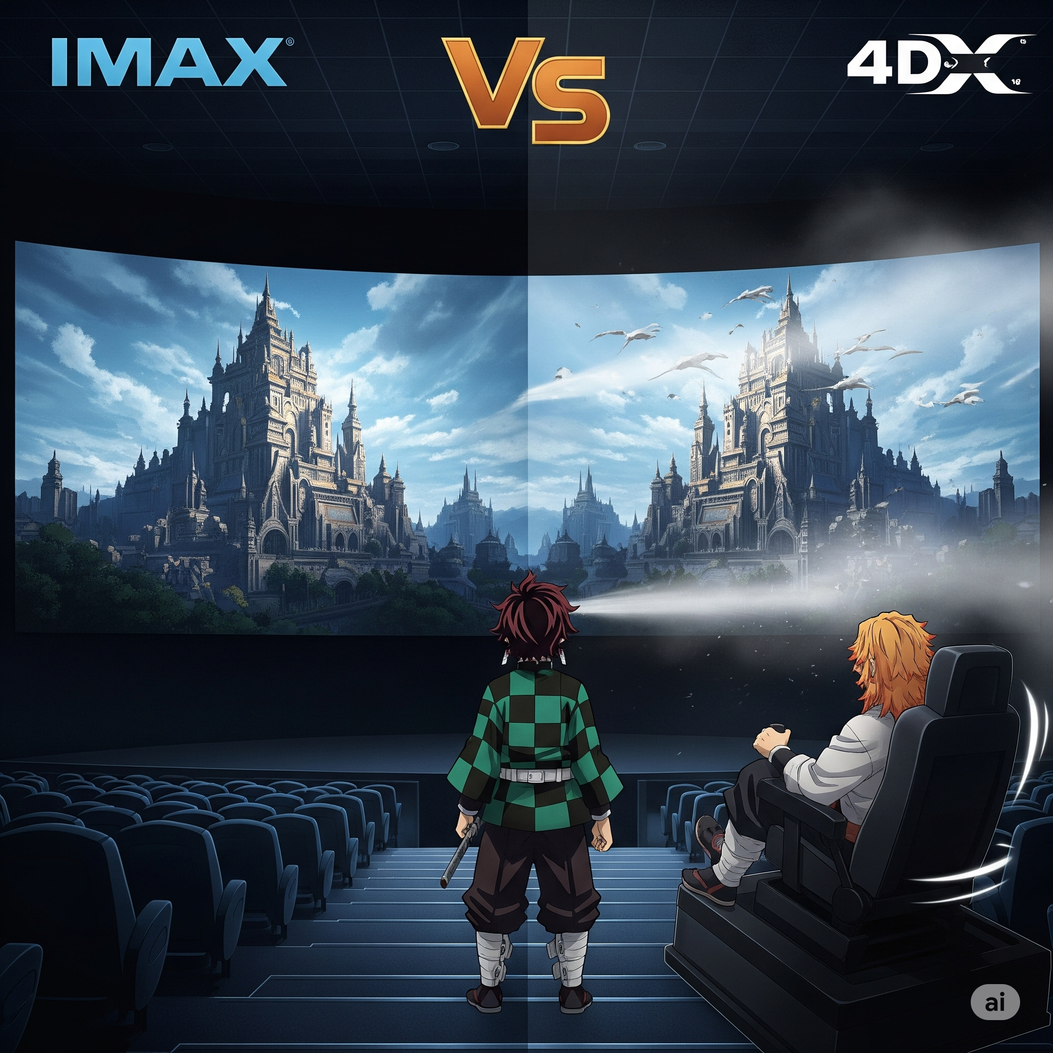 귀멸의칼날 무한성편 IMAX vs 4DX