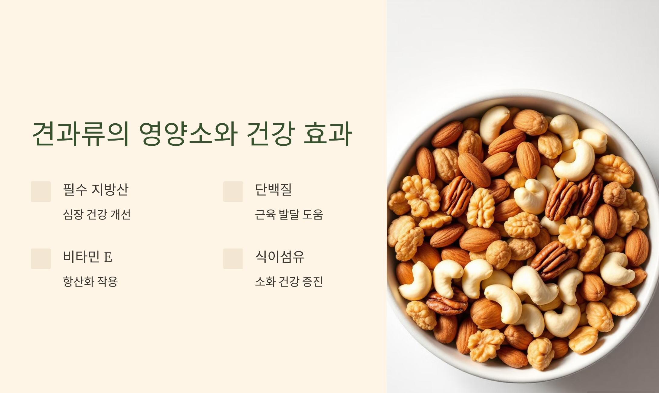 견과류의 영양소