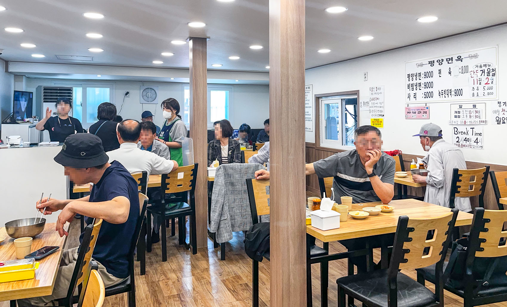 오류동 평양냉면 실내