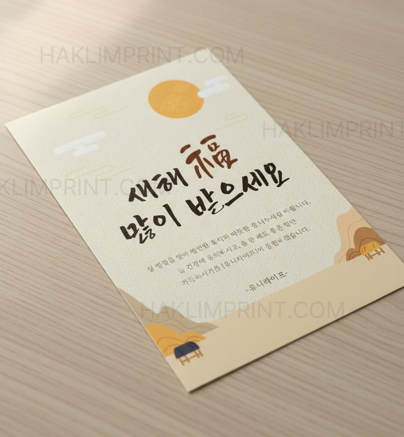 설날폰트추천 설날카드디자인