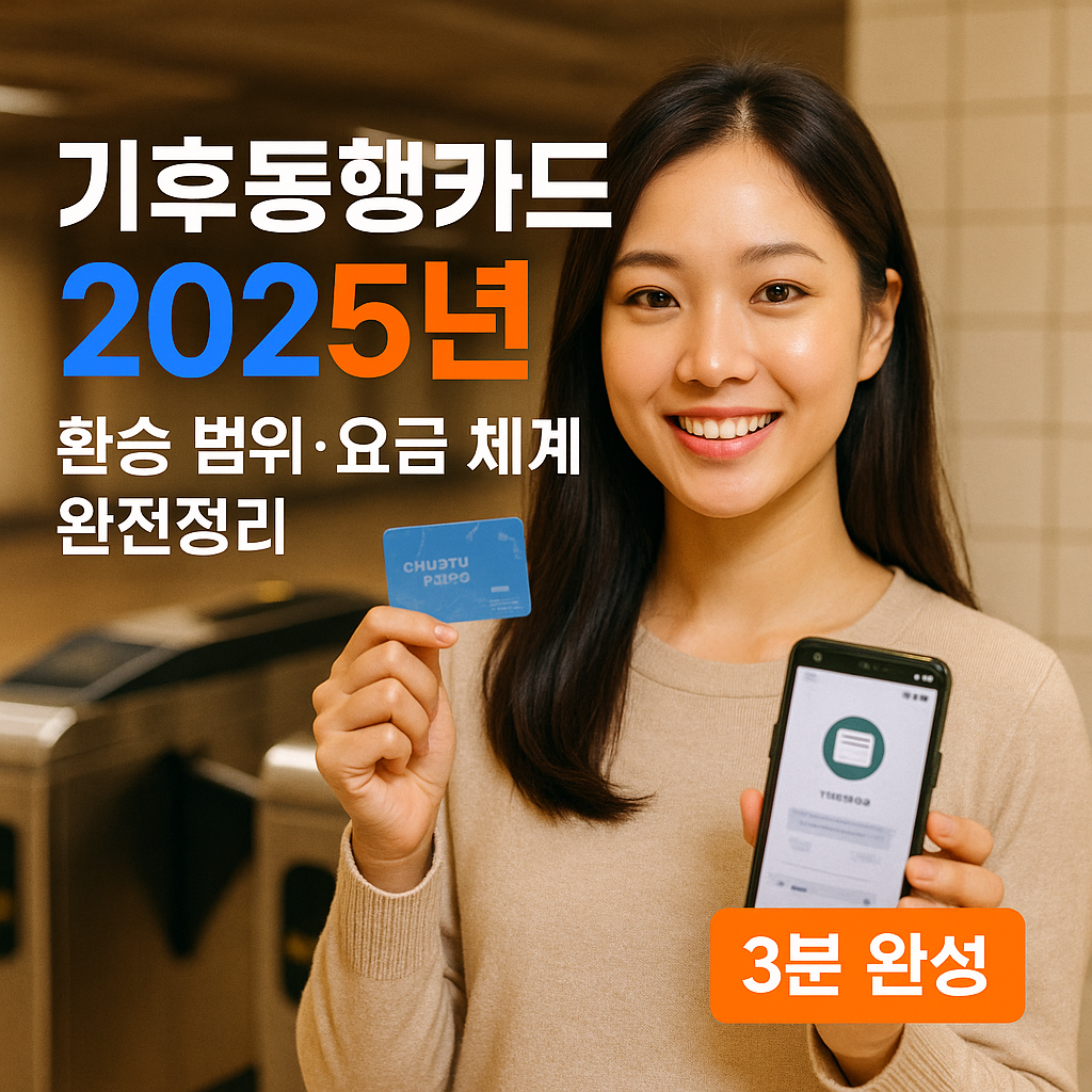 기후동행카드 2025년 환승 범위&middot;요금 체계 완전정리