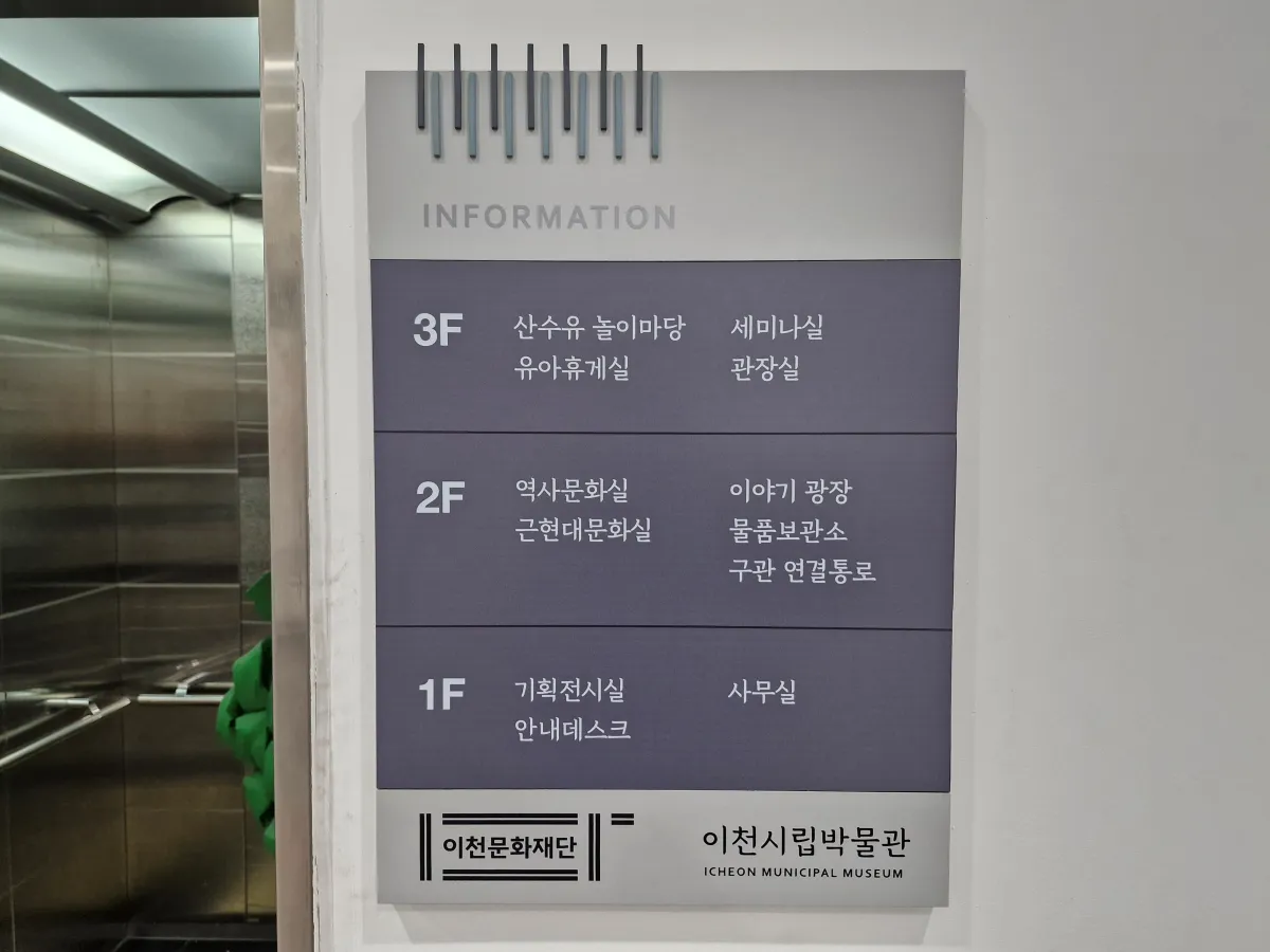 벽에-붙어있는-층별안내도