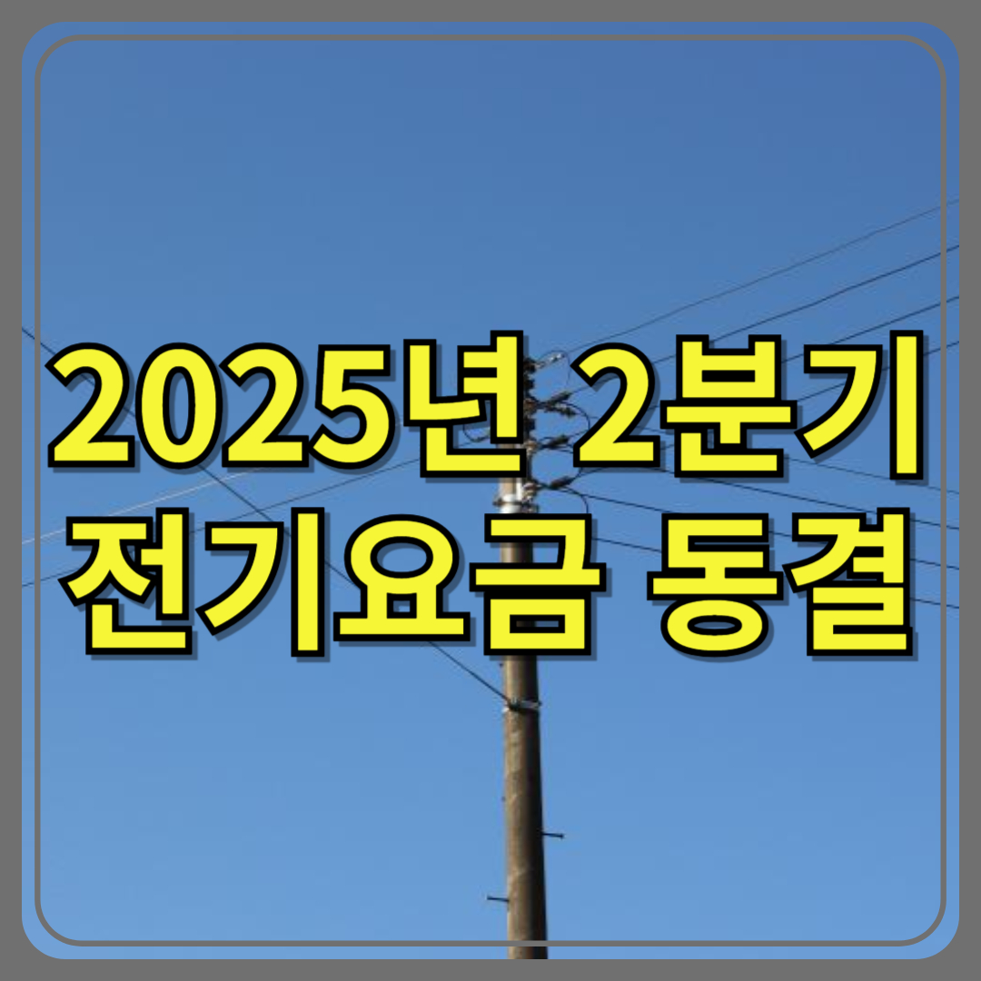한전, 2025년 2분기 전기요금 동결 발표: 이유와 전망