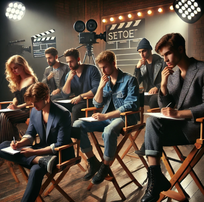 예명 짓고 있는 영화배우들