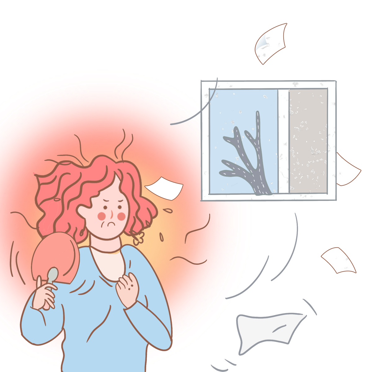 갱년기 대표증상 안면홍조