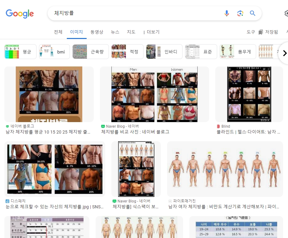 인바디 검사를 통해 체지방률과 근육량을 확인하는 모습