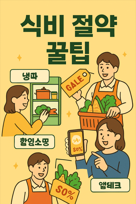 식비 절약 꿀팁 (냉파, 할인쇼핑, 앱테크)