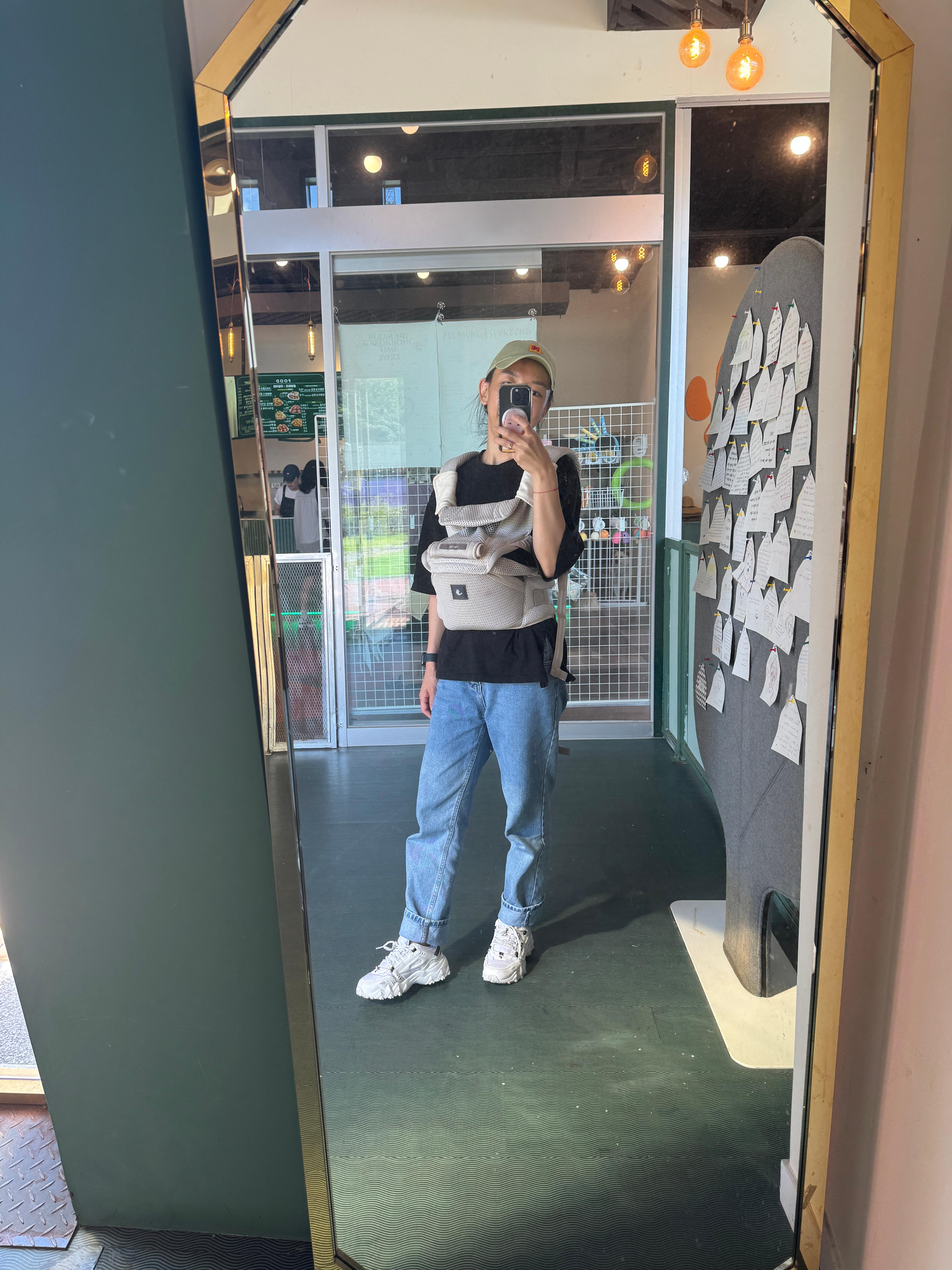 풀멍파크에서 거울샷 찍은 솔블리맘