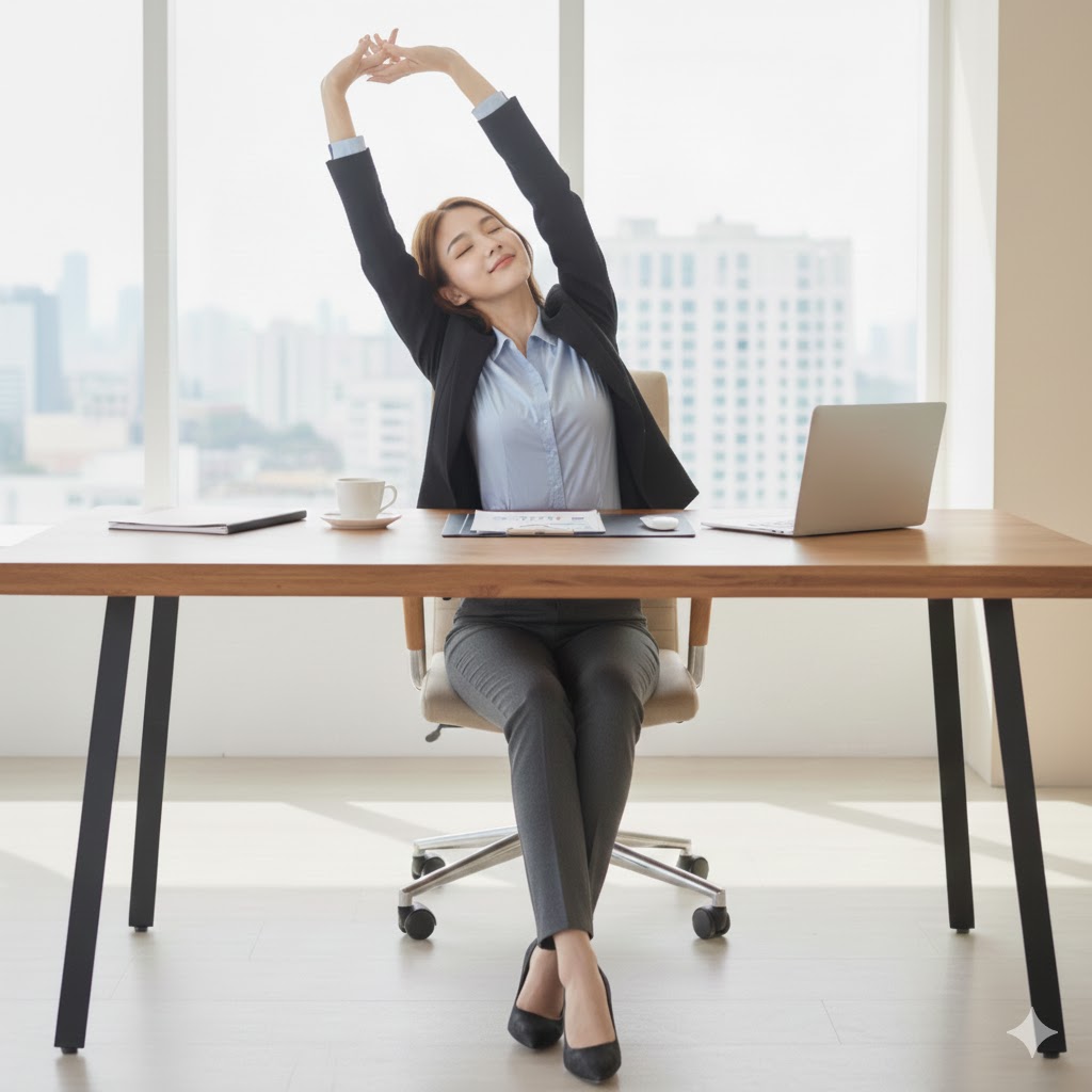 상체를 펴는 순간 느껴진 가벼움 사진