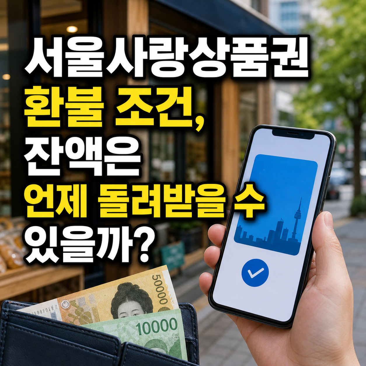 서울사랑상품권 환불 조건, 잔액은 언제 돌려받을 수 있을까?