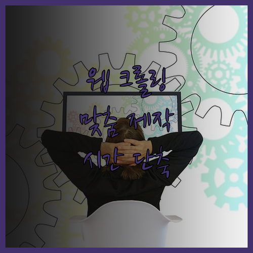 맞춤형 웹 크롤링 프로그램 제작으로 