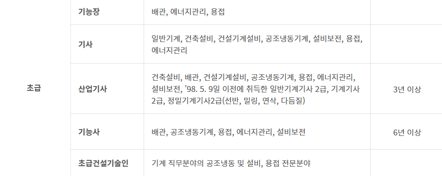 기계설비유지관리자 초급
