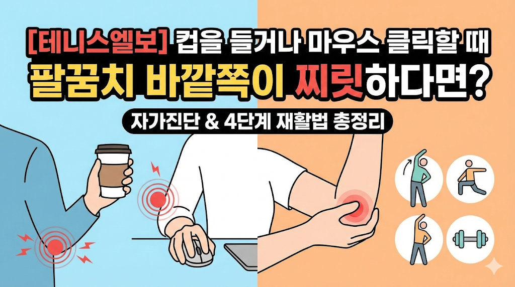 물건을 들거나 마우스 클릭할 때 팔꿈치 바깥쪽이 찌릿하다면?