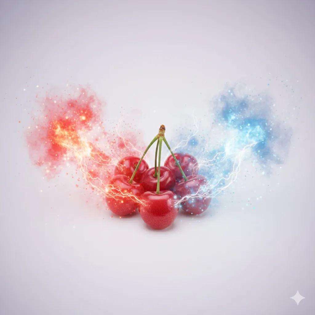 체리 주변에 염증을 상징하는 붉은 기운이 가라앉거나&amp;#44; 진정되는 모습을 시각적으로 표현합니다. 자연적인 치유력을 상징하는 요소들을 추가해도 좋습니다. 