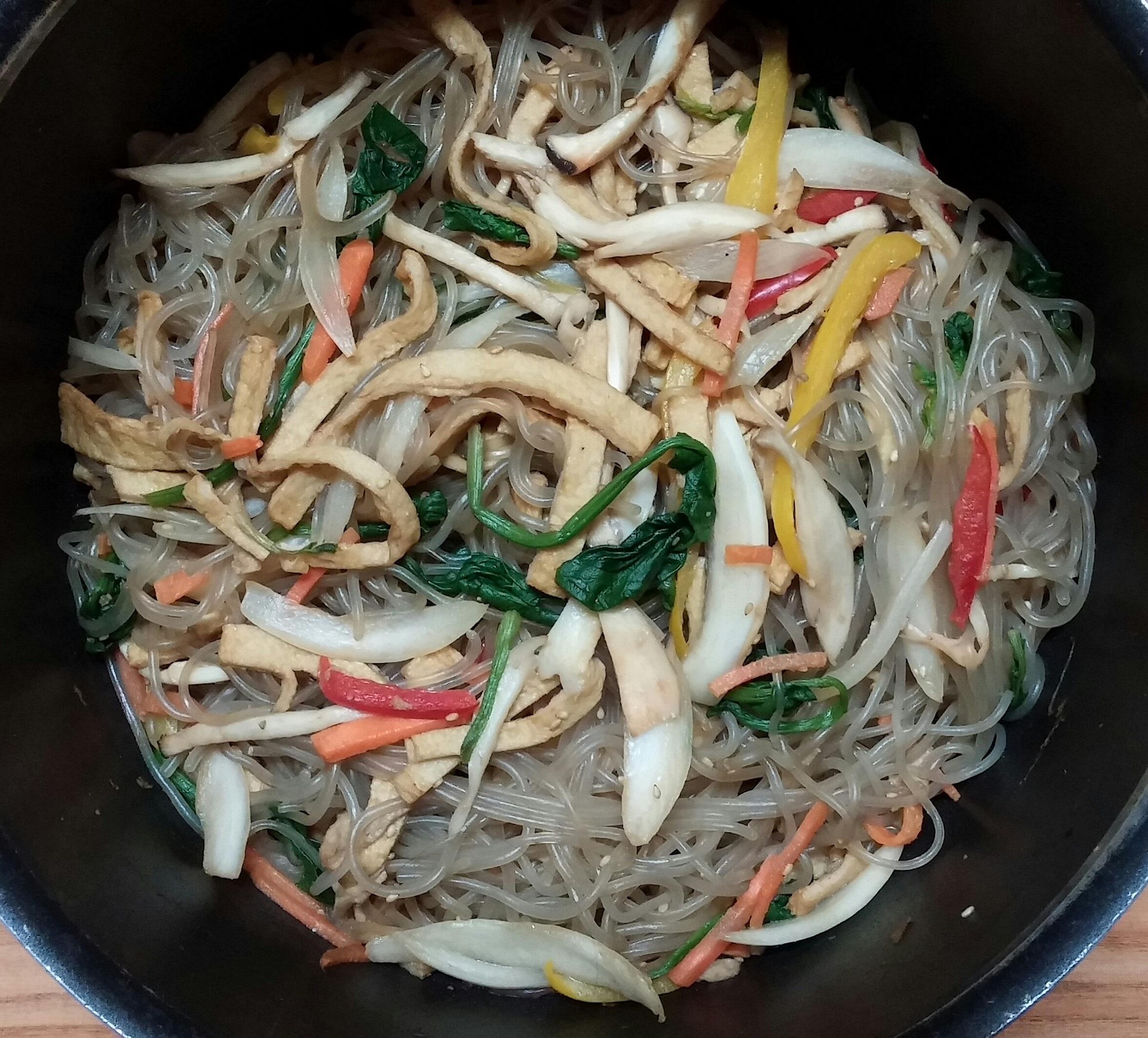 Holiday Japchae Recipe (Korean Glass Noodles) image