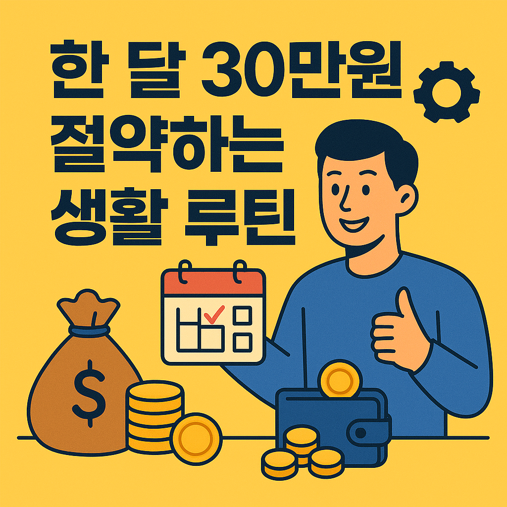 한 달 30만원 절약하는 생활 루틴