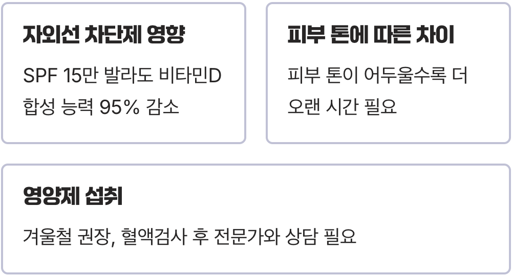 가을 햇볕 20분, 1년 치 비타민D 합성의 마지막 기회