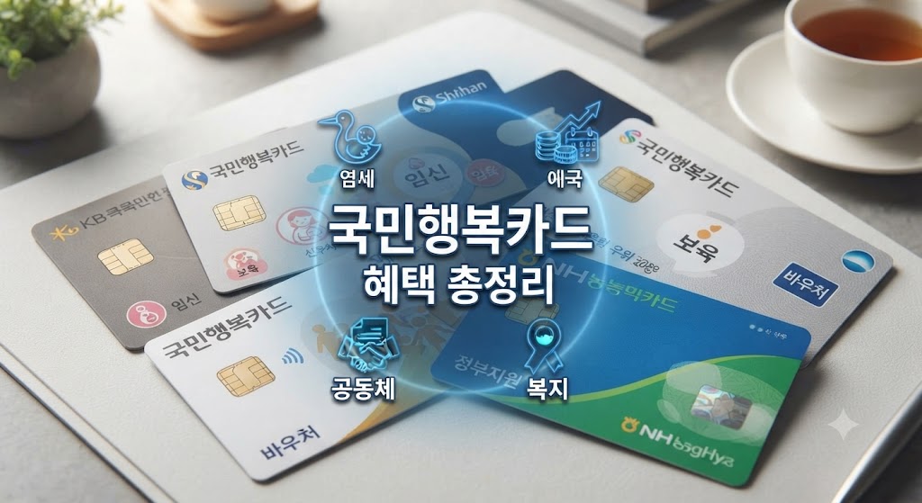 국가바우처 국민행복카드 신청한 모습