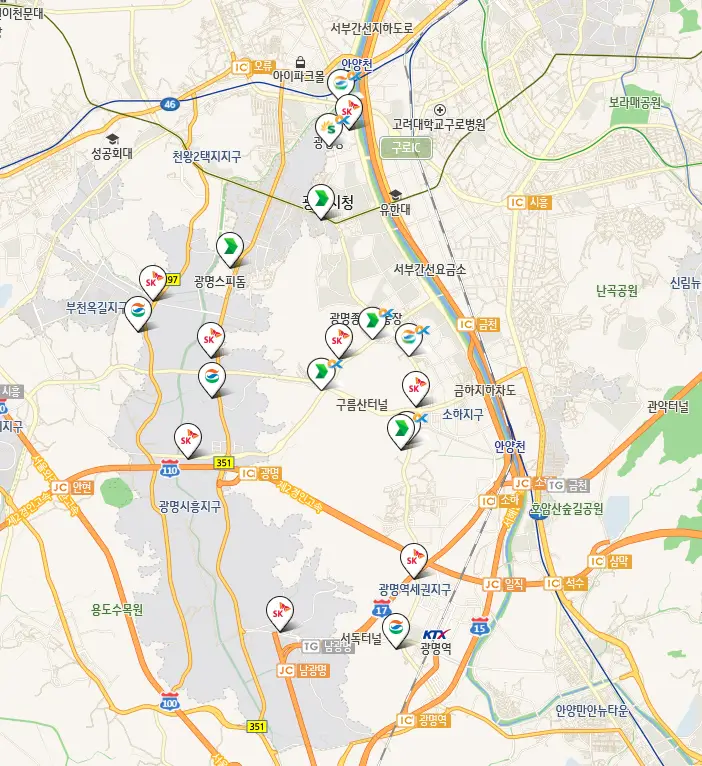 광명시 세차장 위치