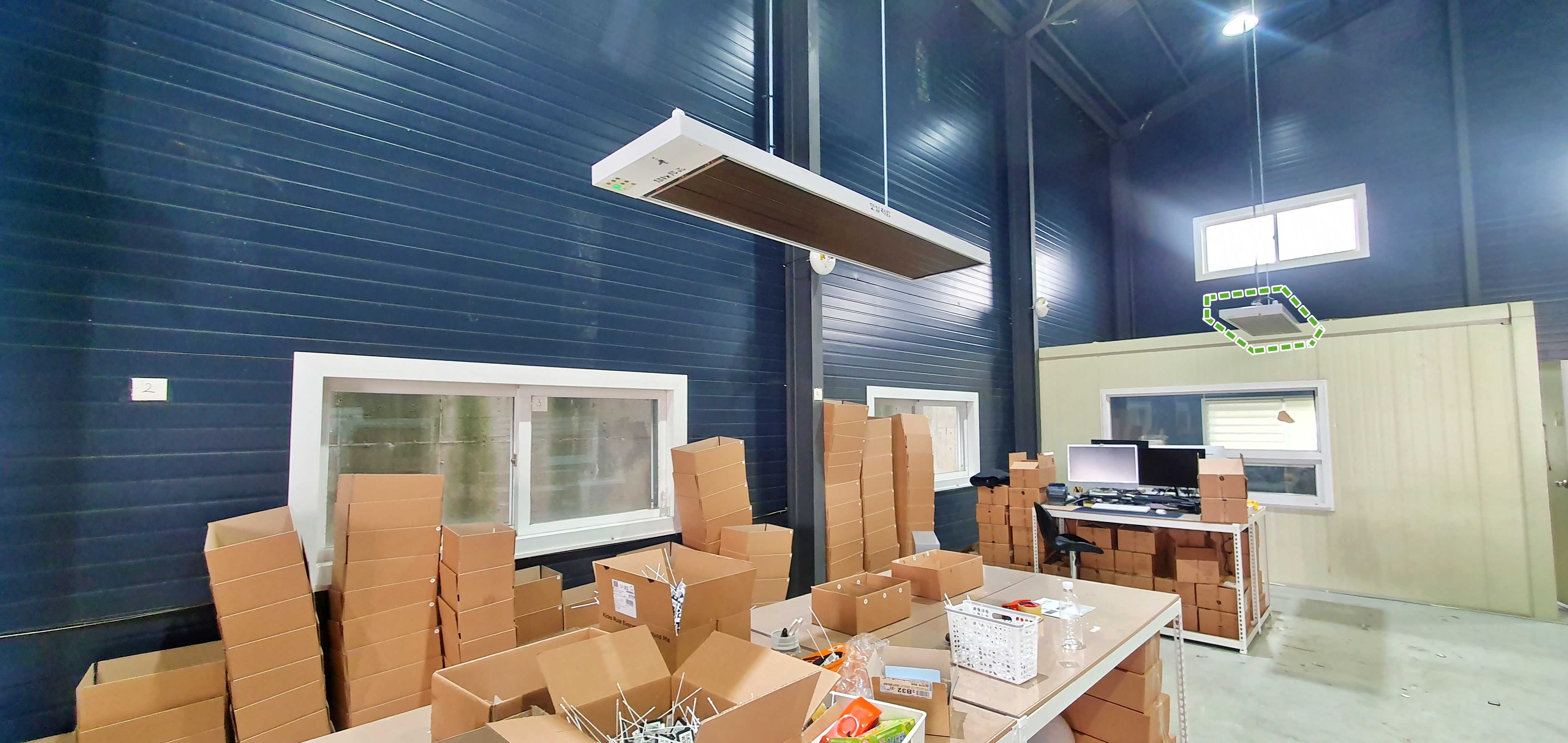 공장 작업 테이블 전기히터