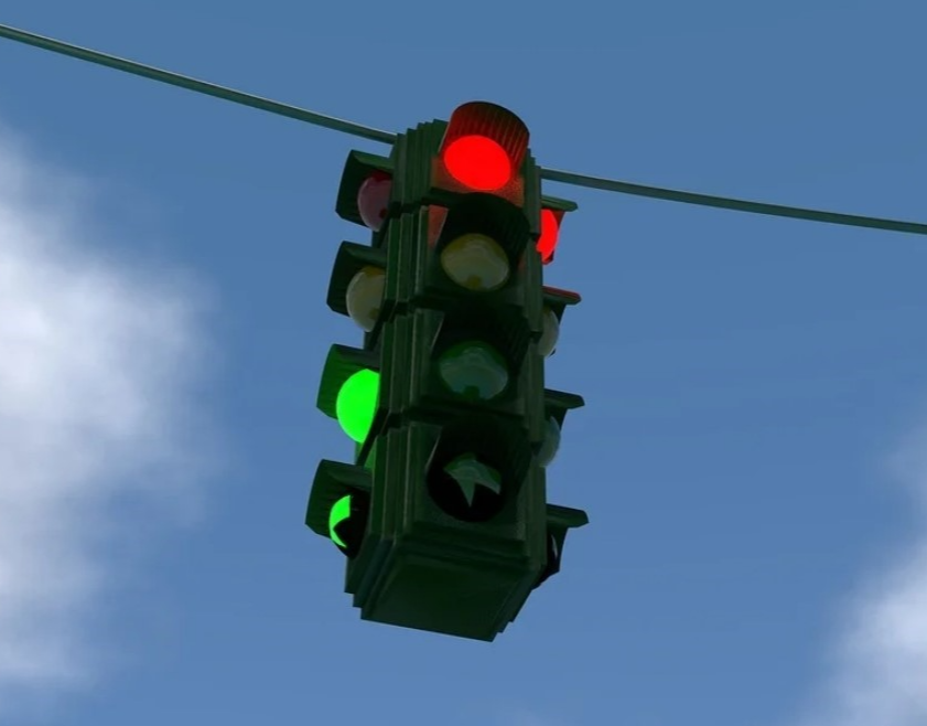 빨간불과 초록불이 켜진 교통신호등으로 건강 경고 신호의 중요성을 상징하는 이미지- via Pixabay